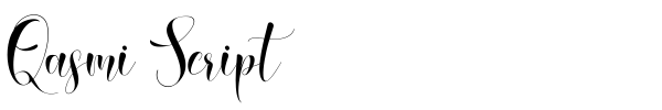 Qasmi Script font preview